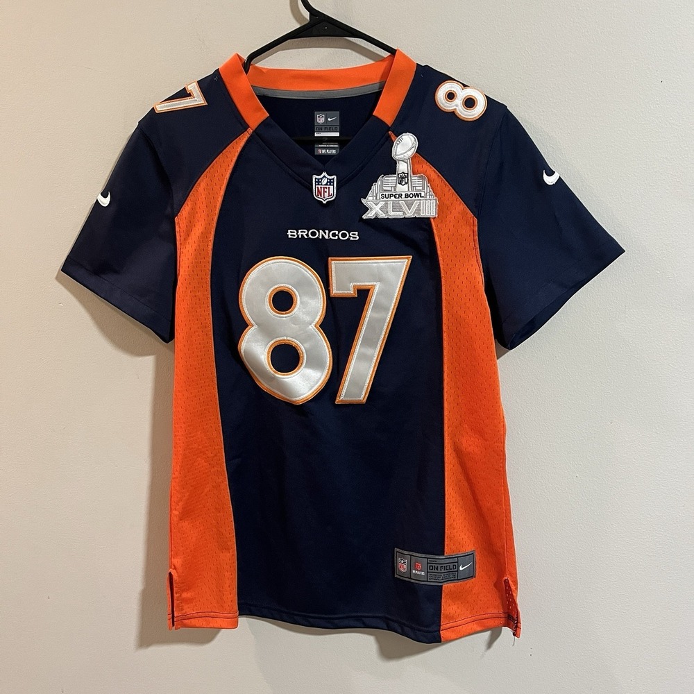Nike Denver‎ Broncos Super Bowl Champion  Jersey #87 Decker On Field Youth L